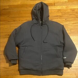 COMFRT Weighted Gray Hooded Zip-Up Jacket hoodie loungewear unisex M